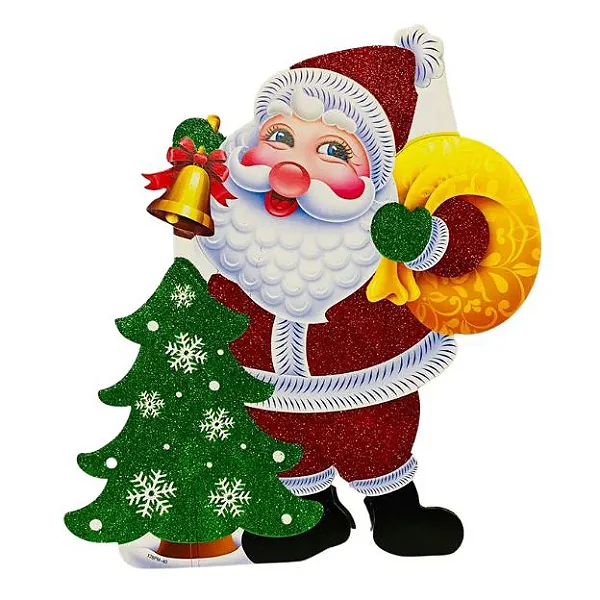 Painel Decorativo Papai Noel Sortido – 23x25cm – Natal