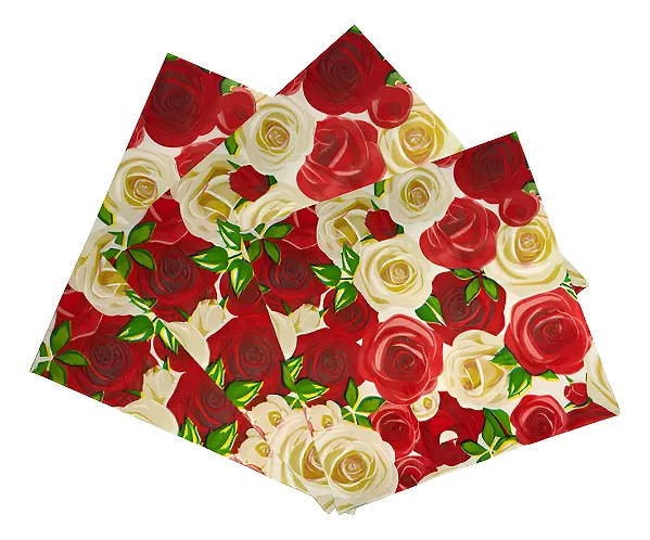 Guardanapo de Papel Folha Dupla – Mar de Rosas – 20 Unidades