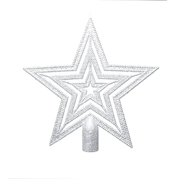 Topo de Árvore Prata – 20 cm