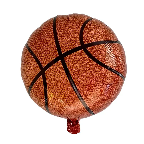 Balão Metalizado Bola de Basquete – 43cm – Flutua com Gás Hélio