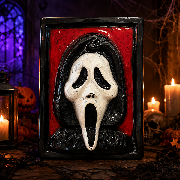 Enfeite Decorativo Halloween – Quadro Pânico 77x54cm