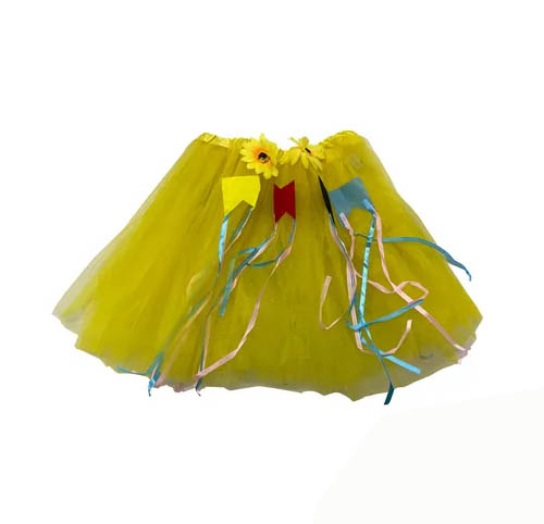 Saia de Tule 30cm Mini Bandeirola – Festa Junina / Arraiá / Quadrilha