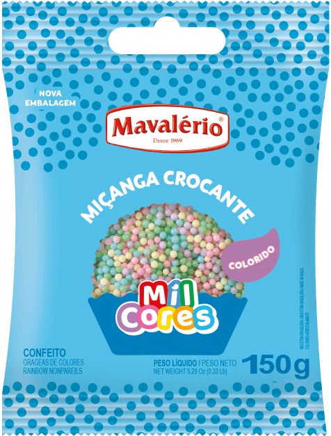 Miçanga Colorida Crocante Mil Cores 500g – Mavalério