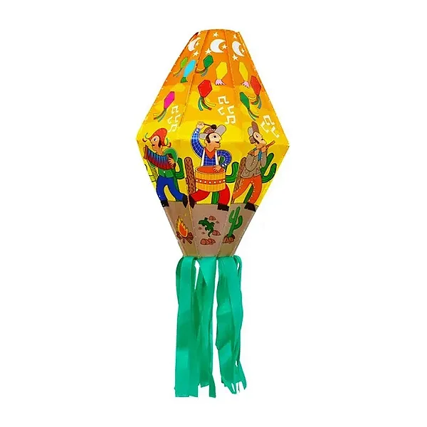 Balão Junino Ilustrado 9cm - Sortidos