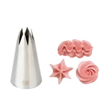 Bico de Confeitar Nº 1M – Silver Chef ✨