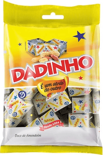 Bala Dadinho Tradicional de Amendoim – Aprox. 60 Unidades – Pacote 420g 🥜