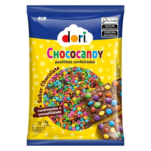 Confeitos Pastilhas Chococandy Colorido – 1 Kg – Dori 🍬