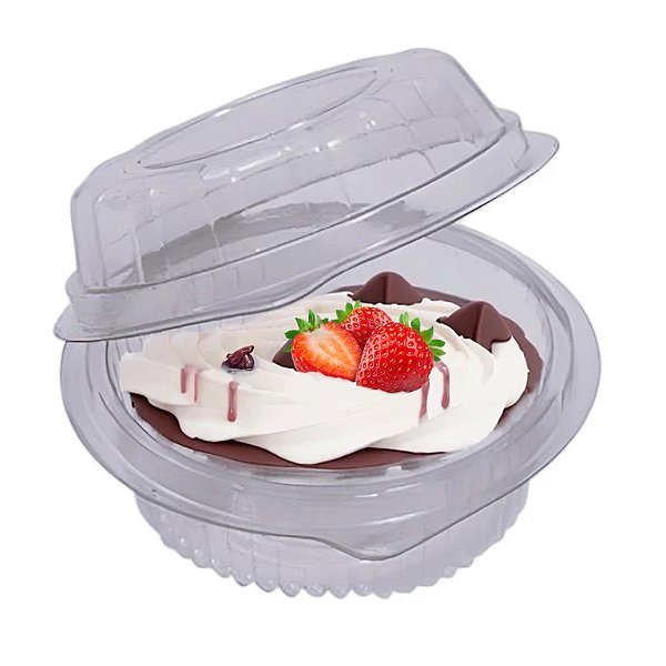 Pote Mini Doce Redondo com Tampa Alta 130ml – 10 Unidades