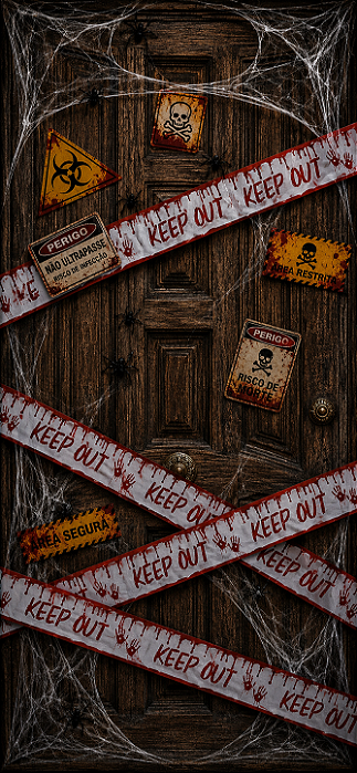 Faixa Decorativa Halloween “Keep Out” – 6 Metros | Decoração Assustadora para Festas