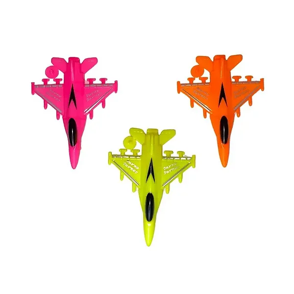 Mini Brinquedo Avião Colorido – Kit com 10 Unidades