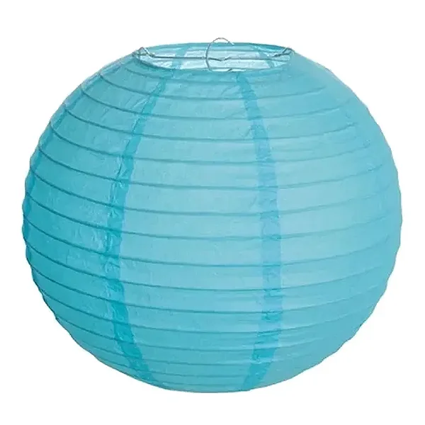 Lanterna Japonesa Azul 40 Cm - 1 Unidade