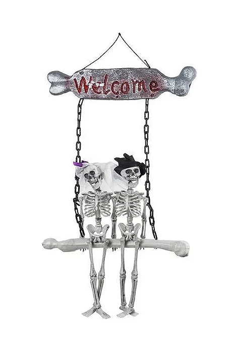 Noivos Esqueletos para Pendurar – Halloween 65 cm