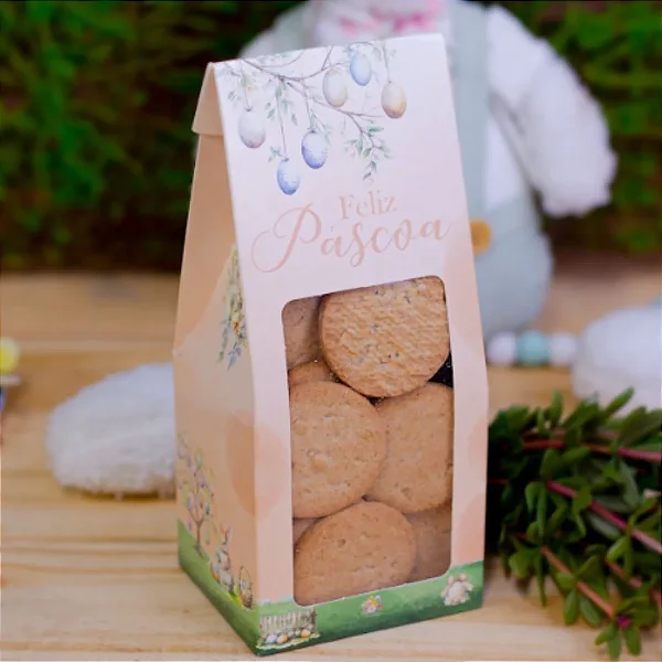 Saco Practice Especial com Visor Feliz Páscoa 18x8x8cm – 1 Unidade