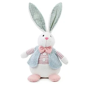 Coelho Decorativo Sortido Verde e Rosa 42cm – Decoração de Páscoa - 1 Unidade