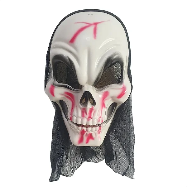 Máscara de Caveira com Capuz – Halloween