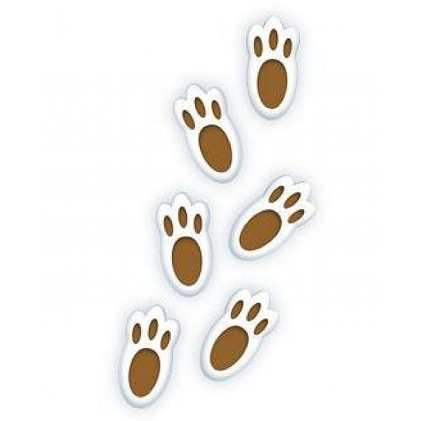 Mini Pé de Coelho 8x3cm – Kit com 12 Unidades