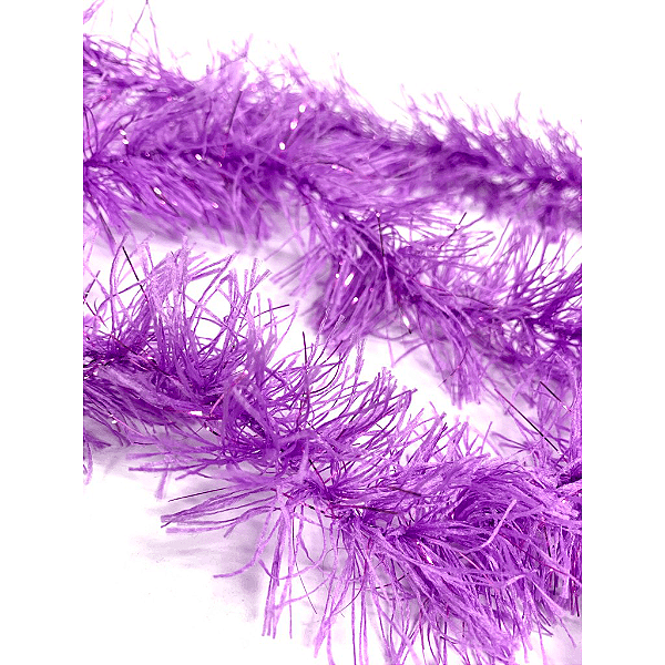 Marabú Fino de Tecido Decorativo 1,60m – Roxo - 12 Unidades