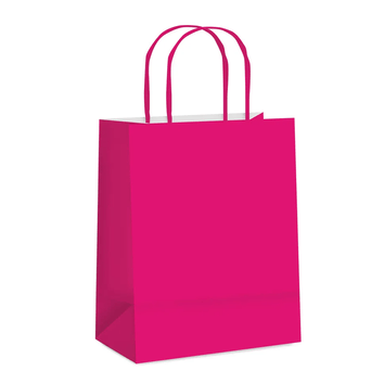 Sacola de Papel 8x14x7cm - Pink – 1 Unidade