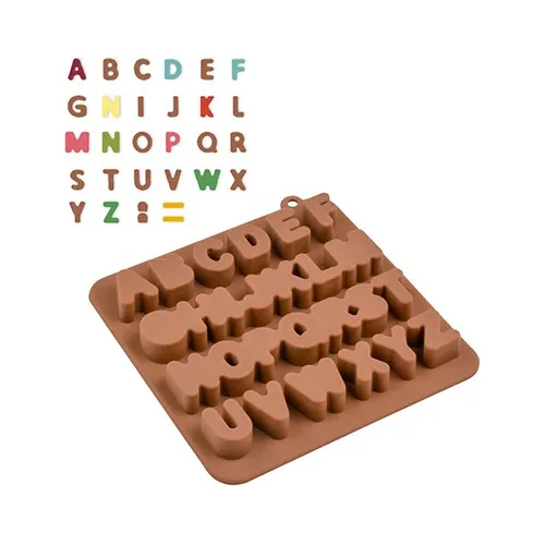Molde de Silicone para Chocolate – Letrinhas Alfabeto