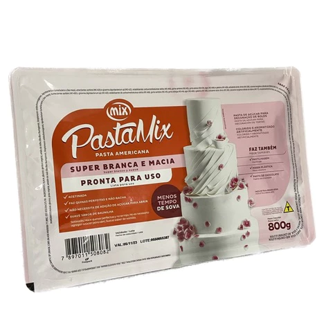 Pasta Americana Branca Pastamix 800g – Pronta para Uso