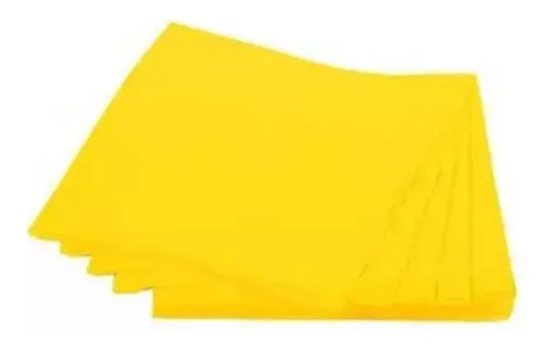 Guardanapos de Papel Folha Dupla Amarelo – 33x33cm (20 Unidades)