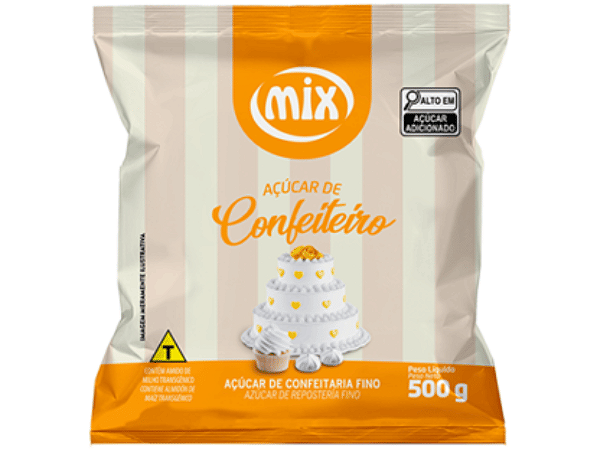Açúcar de Confeiteiro 500g – Mix