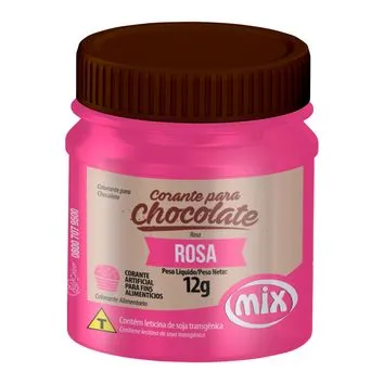 Corante em Gel para Chocolate Rosa 12g – Mix