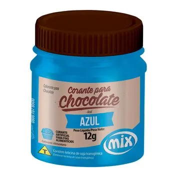 Corante em Gel para Chocolate Azul 12g – Mix