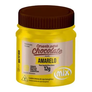 Corante em Gel para Chocolate Amarelo 12g – Mix