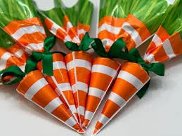 Cone Festa Cenoura Feliz Páscoa - 37x16cm - 15 Unidades