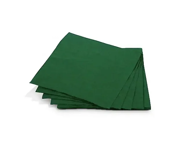 Guardanapos de Papel Folha Dupla Verde 24×24 cm – 20 Unidades – Alta Absorção para Festas e