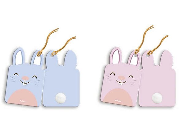 Tag Candy Coelho de Páscoa – 7cm (08 Unidades)