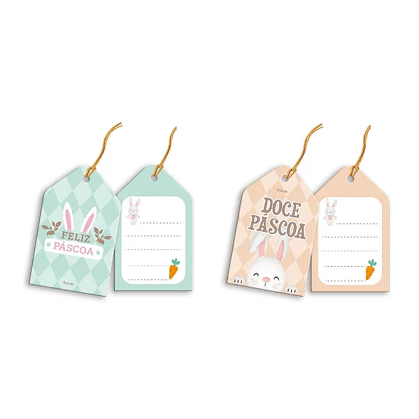 Tag Feliz Páscoa – 8cm (08 Unidades)