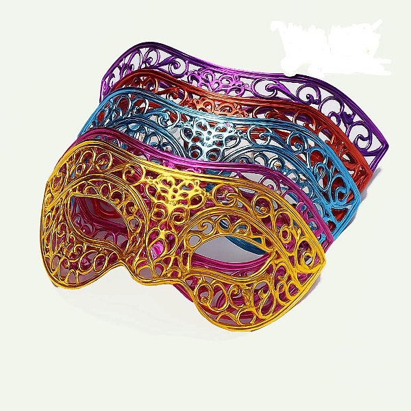 Máscara para Festa à Fantasia e Carnaval – Cores Sortidas (1 Unidade)