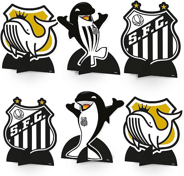 Decoração de Mesa Festa Santos em Papel Cartonado 20x15cm - 8 Unidades