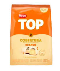 Cobertura Fracionada em Gotas Sabor Chocolate Branco Top Harald – 400g