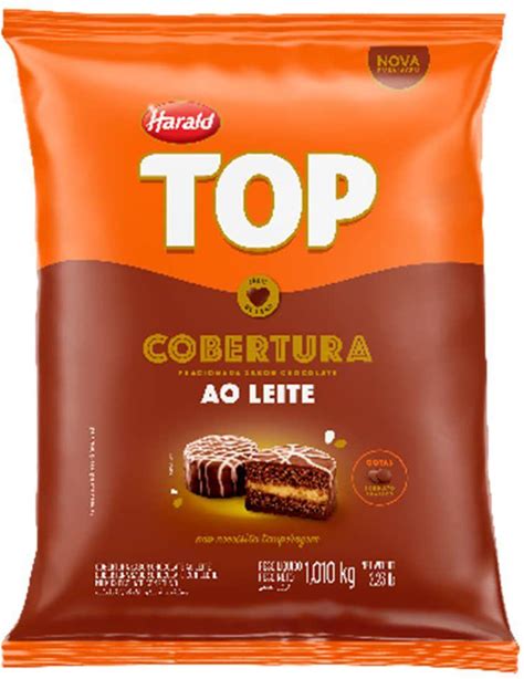 Cobertura Fracionada em Gotas Sabor Chocolate ao Leite Top Harald – 1,010kg