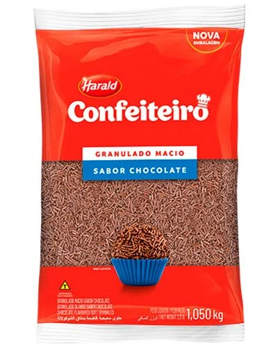 Granulado Chocolate Macio e Forneável Confeiteiro Harald – 1,010kg