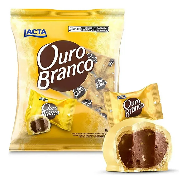 Bombom Lacta Ouro Branco - Pacote 540g - Lacta