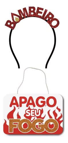 Tiara e Plaquinha Bombeiro – Kit Divertido
