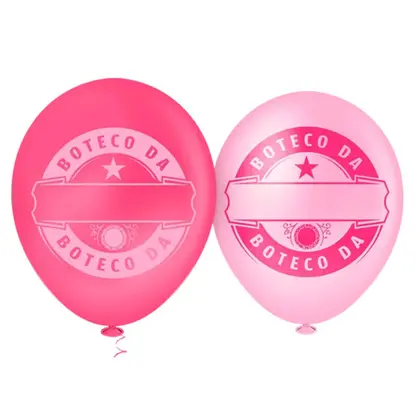 Balão Bexiga Boteco das Patroas - Tamanho 9 Polegadas (23cm) - 25 Unidades