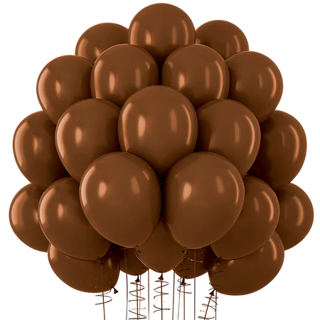 Balão Bexiga Marrom - Tamanho 5 Polegadas (13cm) - 50 Unidades