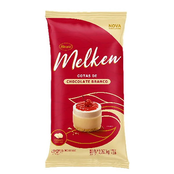 Chocolate em Gotas Branco Melken 2,05kg – Harald