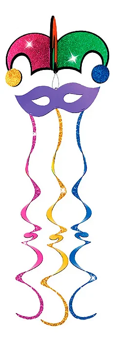 Enfeite Decorativo Carnaval para Pendurar Móbile em EVA 100cm