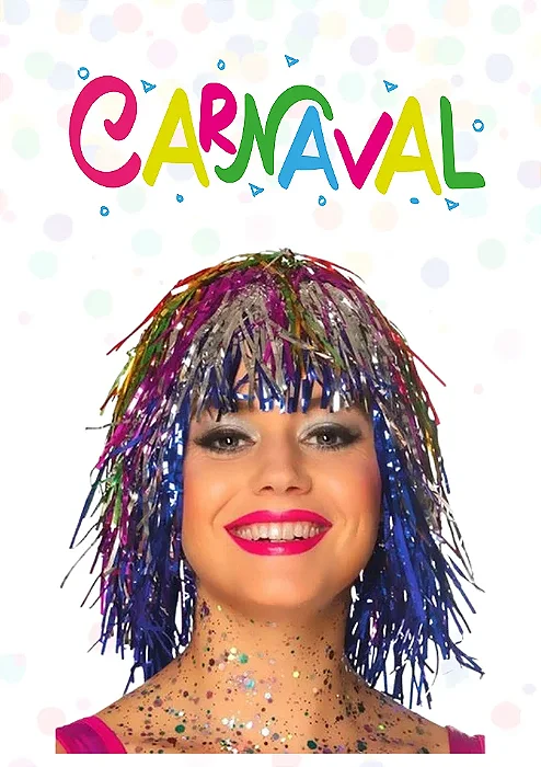 Peruca Metalizada Colorida para Carnaval – Brilho e Diversão