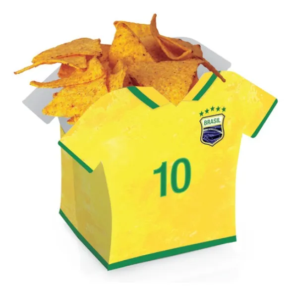 Cachepot Vai Brasil Copa do Mundo – Porta Doces Decorativo | 8 Unidades
