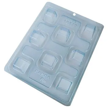 Forma Especial Copinho de Licor Quadrado BWB com Silicone – 8 Cavidades