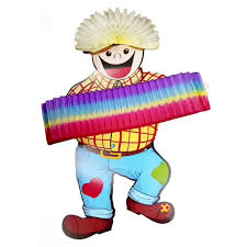 Caipira Sanfoneiro São João Colmeia 30cm – Enfeite de Papel de Seda para Festa Junina