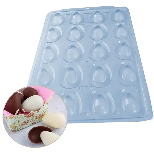 Forma de Acetato Especial Semiprofissional Ovo Liso 10g – BWB