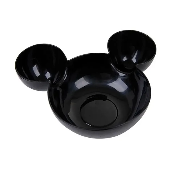 Tigela Mouse Petisqueira com Divisória 22cm – Preto